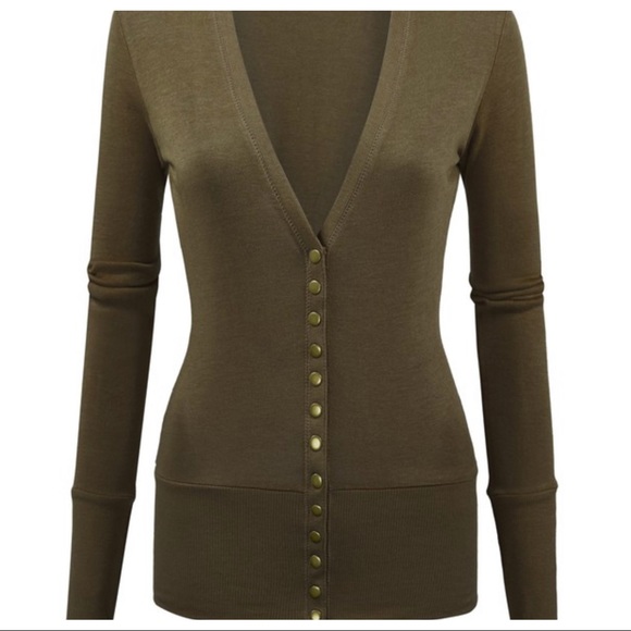 PERFECT CARDIGAN SNAP BUTTON CARDIGAN - Picture 3 of 3